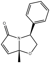 (3S-顺)-2,3-二氢-7A-甲基-3-苯基吡咯-[2,1-B]唑-5(7AH)-酮 结构式