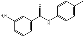 3-氨基-N-(对甲苯基)苯甲酰胺 结构式