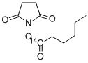 HEXANOIC ACID-N, N-HYDROXYSUCCINIMIDE ESTER, [1-14C] 结构式