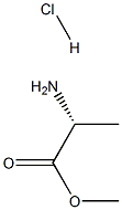 D-丙氨酸甲酯盐酸盐 结构式