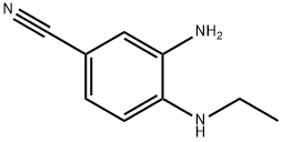 3-氨基-4-(乙氨基)苯甲腈 结构式