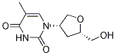 4(S)-(3,4-DIHYDRO-2,4-DIOXO-5-METHYL-1(2H)-PYRIMIDINYL)TETRAHYDRO-2(S)-FURANMETHANOL 结构式