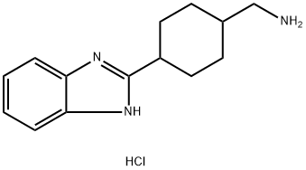 [4-(1H-苯并咪唑-2-基)环己基]甲胺二盐酸盐 结构式