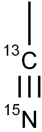 甲基氰-13C,15N 结构式