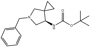 叔丁基(R)-(5-苄基-5-氮杂螺[2.4]庚-7-基)氨基甲酸 结构式