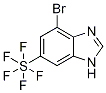 (4-溴-1H-苯并咪唑-6-基)硫五氟化物 结构式