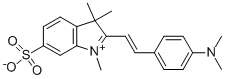 2-(4-DIMETHYLAMINOSTYRYL)-6-SULFO-1,3,3-TRIMETHYLINDOLIUM BETAINE 结构式