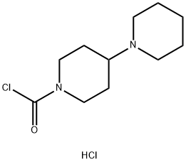1-氯甲酰基-4-哌啶基哌啶盐酸盐 结构式