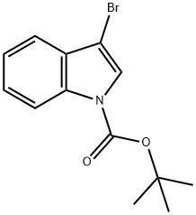 1-N-BOC-3-溴吲哚 结构式