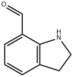 吲哚啉-7-甲醛 结构式