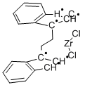 rac-乙烯双(2-甲基-1-茚基)二氯化锆 结构式