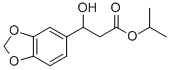 1,3-BENZODIOXOLE-5-PROPANOIC ACID, B-HYDROXY-, 1-METHYLETHYL ESTER 结构式