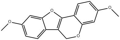 3,9-二甲氧基-6H-苯并呋喃并[3,2-C]色烯 结构式