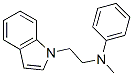 1-(N-methylanilinoethyl)indole 结构式