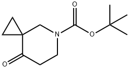 8-氧代-5-氮杂螺[2.5]辛烷-5-羧酸叔丁酯 结构式