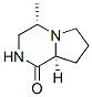 Pyrrolo[1,2-a]pyrazin-1(2H)-one, hexahydro-4-methyl-, (4S-cis)- (9CI) 结构式