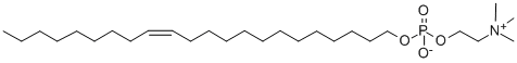 erucylphosphocholine 结构式