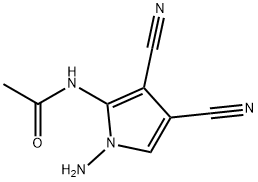 Acetamide,  N-(1-amino-3,4-dicyano-1H-pyrrol-2-yl)- 结构式