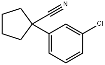 1-(3-氯苯基)-1-环戊甲腈 结构式