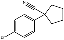 1-(4-溴苯基)环戊甲腈 结构式