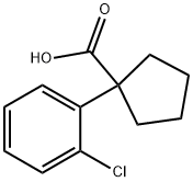 1-(2-氯苯基)环戊酸 结构式