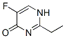 4(1H)-Pyrimidinone, 2-ethyl-5-fluoro- (9CI) 结构式