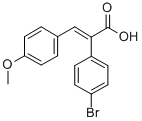 A-(4-BROMOPHENYL)-4-METHOXYCINNAMIC ACID 结构式