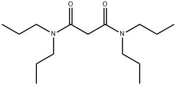 N,N,N',N'-四丙基丙二酰胺 结构式