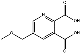 5-甲氧基甲基-2,3-吡啶二羧酸 结构式