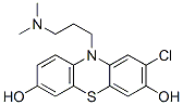 2-Chloro-10-[3-(dimethylamino)propyl]-10H-phenothiazine-3,7-diol 结构式