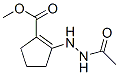 1-Cyclopentene-1-carboxylicacid,2-(2-acetylhydrazino)-,methylester(9CI) 结构式