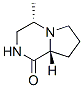 Pyrrolo[1,2-a]pyrazin-1(2H)-one, hexahydro-4-methyl-, (4S-trans)- (9CI) 结构式