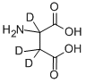 DL-ASPARTIC-2,3,3-D3 ACID 结构式