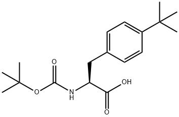 BOC-L-4-叔丁基苯丙氨酸 结构式