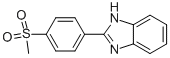 2-(4-[METHYLSULFONYL]PHENYL)-1H-BENZIMIDAZOLE 结构式