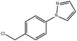 1-[4-(氯甲基)苯]-1H-吡唑 结构式