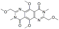 Pyrimido[4,5-g]quinazoline-4,9-dione,  3,8-dihydro-5,10-dimethoxy-2,7-bis(methoxymethyl)-3,8-dimethyl- 结构式