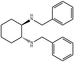 1R,2R-N,N'-BIS(PHENYLMETHYL)-1,2-CYCLOHEXANEDIAMINE 结构式