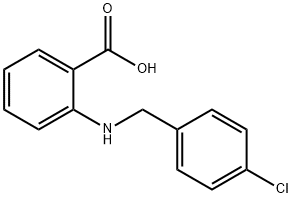 2-[(4-氯苄基)氨基]苯羧酸 结构式