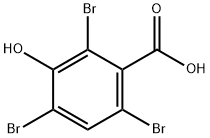 2,4,6-三溴-3-羟基苯甲酸 结构式