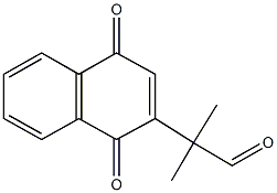 2-(1,4-二氧代-1,4-二氢萘-2-基)-2-甲基丙醛 结构式