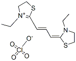 3-ethyl-2-[3-(3-ethylthiazolidin-2-ylidene)prop-1-enyl]-4,5-dihydrothiazolium perchlorate 结构式