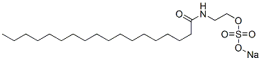 N-[2-[(Sodiosulfo)oxy]ethyl]octadecanamide 结构式