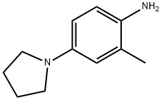 2-甲基-4-吡咯烷基苯胺 结构式