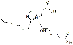 1-[2-(2-carboxyethoxy)ethyl]-1-(2-carboxyethyl)-2-heptylimidazolin-2-ium hydroxide 结构式