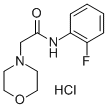 4-Morpholineacetamide, N-(2-fluorophenyl)-, monohydrochloride 结构式