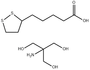R-(alpha)-硫辛酸氨基丁三醇盐 结构式