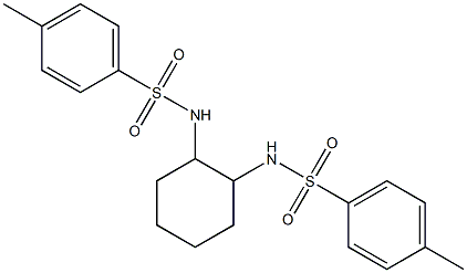 1R,2R-N,N'-二对甲苯磺酰基-1,2-环己二胺 结构式