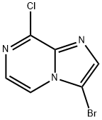 3-溴-8-氯咪唑并[1,2-A]吡嗪 结构式