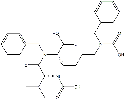 Z-D-VAL-LYS(Z)-OH 结构式